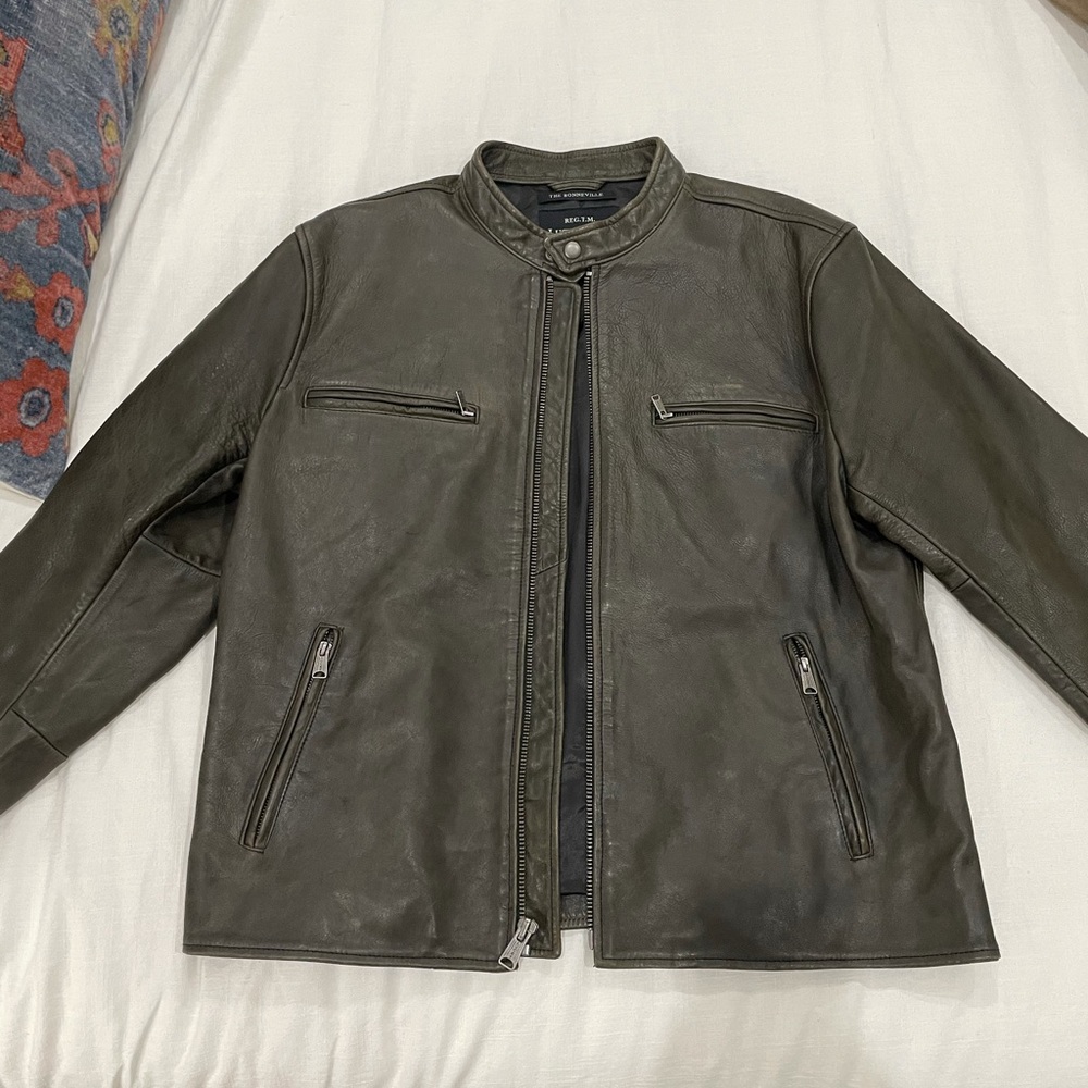 NWOT Lucky brand Bonneville Leather Jacket